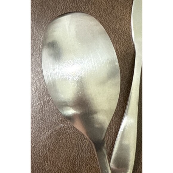 Oneida STAFFORD Satin Stainless 18/10 Slotted Serving Spoon, Sugar, Butter EUC - Picture 5 of 16